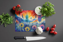 Load image into Gallery viewer, Eryngium in Color Glass Cutting Boards – Durable, Decorative Kitchen Art Large