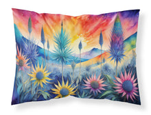 Load image into Gallery viewer, Eryngium in Color Fabric Standard Pillowcase – Artistic Decorative Front, White Back