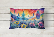 Load image into Gallery viewer, Eryngium in Color Fabric Decorative Pillow
