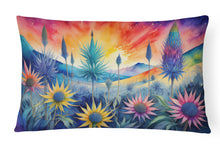 Load image into Gallery viewer, Eryngium in Color Fabric Decorative Pillow