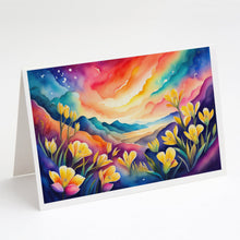 Load image into Gallery viewer, Freesia in Color Greeting Cards -  Blank Note Cards – 8-Pack of Artist-Designed Cards with Envelopes
