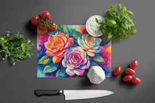 Load image into Gallery viewer, Gardenias in Color Glass Cutting Boards – Durable, Decorative Kitchen Art Large