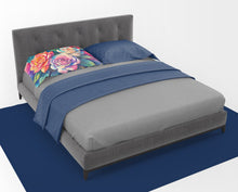 Load image into Gallery viewer, Gardenias in Color Fabric Standard Pillowcase – Artistic Decorative Front, White Back