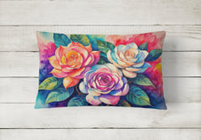 Load image into Gallery viewer, Gardenias in Color Fabric Decorative Pillow