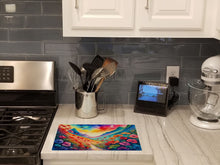 Load image into Gallery viewer, Geraniums in Color Glass Cutting Boards – Durable, Decorative Kitchen Art Large