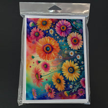 Load image into Gallery viewer, Gerbera Daisies in Color Greeting Cards -  Blank Note Cards – 8-Pack of Artist-Designed Cards with Envelopes