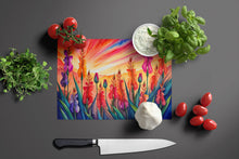 Load image into Gallery viewer, Gladiolus in Color Glass Cutting Boards – Durable, Decorative Kitchen Art Large