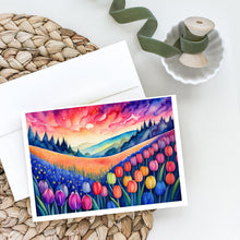 Load image into Gallery viewer, Hyacinths in Color Greeting Cards -  Blank Note Cards – 8-Pack of Artist-Designed Cards with Envelopes