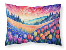 Load image into Gallery viewer, Hyacinths in Color Fabric Standard Pillowcase – Artistic Decorative Front, White Back