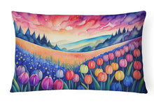 Load image into Gallery viewer, Hyacinths in Color Fabric Decorative Pillow