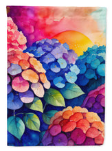 Load image into Gallery viewer, Hydrangeas in Color House Flag