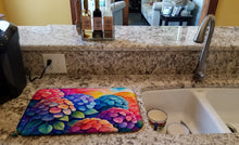 Load image into Gallery viewer, Hydrangeas in Color Dish Drying Mat