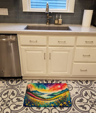 Load image into Gallery viewer, Hypericum or St. John�s Wort in Color Memory Foam Kitchen Mat