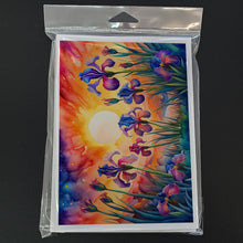 Load image into Gallery viewer, Iris in Color Greeting Cards -  Blank Note Cards – 8-Pack of Artist-Designed Cards with Envelopes