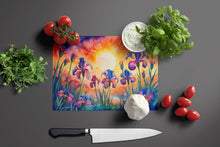 Load image into Gallery viewer, Iris in Color Glass Cutting Boards – Durable, Decorative Kitchen Art Large