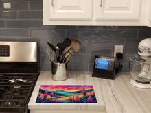 Load image into Gallery viewer, Liatris in Color Glass Cutting Boards – Durable, Decorative Kitchen Art Large