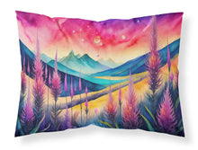 Load image into Gallery viewer, Liatris in Color Fabric Standard Pillowcase – Artistic Decorative Front, White Back