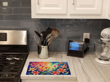 Load image into Gallery viewer, Lilies in Color Glass Cutting Boards – Durable, Decorative Kitchen Art Large