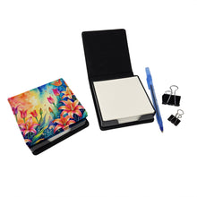 Load image into Gallery viewer, Lilies in Color PU Leather Note Paper Holder