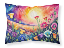 Load image into Gallery viewer, Lisianthus in Color Fabric Standard Pillowcase – Artistic Decorative Front, White Back