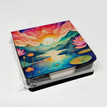 Load image into Gallery viewer, Lotus in Color PU Leather Note Paper Holder