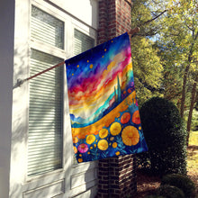 Load image into Gallery viewer, Marigolds in Color House Flag