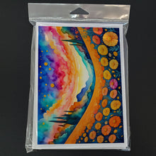 Load image into Gallery viewer, Marigolds in Color Greeting Cards -  Blank Note Cards – 8-Pack of Artist-Designed Cards with Envelopes