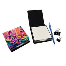Load image into Gallery viewer, Orchids in Color PU Leather Note Paper Holder