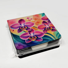 Load image into Gallery viewer, Orchids in Color PU Leather Note Paper Holder