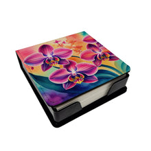 Load image into Gallery viewer, Orchids in Color PU Leather Note Paper Holder