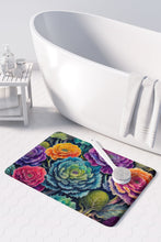 Load image into Gallery viewer, Ornamental Kale in Color Memory Foam Kitchen Mat