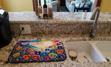 Load image into Gallery viewer, Pansies in Color Dish Drying Mat