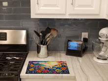 Load image into Gallery viewer, Pansies in Color Glass Cutting Boards – Durable, Decorative Kitchen Art Large