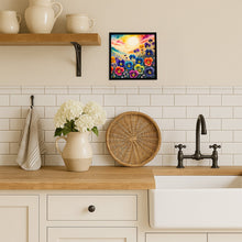 Load image into Gallery viewer, Pansies in Color Framed Metal Print