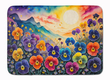 Load image into Gallery viewer, Pansies in Color Memory Foam Kitchen Mat