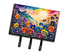 Load image into Gallery viewer, Pansies in Color Leash or Key Holder