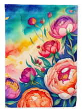Load image into Gallery viewer, Peonies in Color House Flag