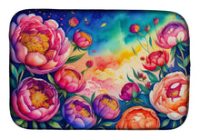 Load image into Gallery viewer, Peonies in Color Dish Drying Mat