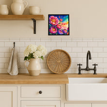 Load image into Gallery viewer, Peonies in Color Framed Metal Print