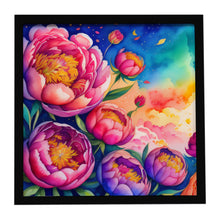 Load image into Gallery viewer, Peonies in Color Framed Metal Print