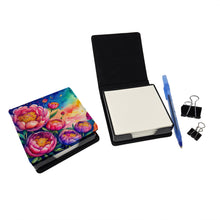 Load image into Gallery viewer, Peonies in Color PU Leather Note Paper Holder