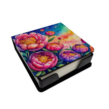 Load image into Gallery viewer, Peonies in Color PU Leather Note Paper Holder