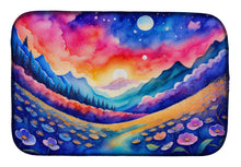 Load image into Gallery viewer, Periwinkles in Color Dish Drying Mat