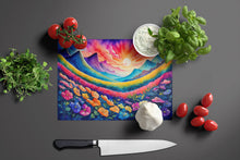 Load image into Gallery viewer, Petunias in Color Glass Cutting Boards – Durable, Decorative Kitchen Art Large