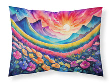 Load image into Gallery viewer, Petunias in Color Fabric Standard Pillowcase – Artistic Decorative Front, White Back