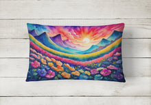 Load image into Gallery viewer, Petunias in Color Fabric Decorative Pillow