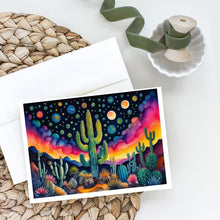 Load image into Gallery viewer, Queen of the Night Cactus in Color Greeting Cards -  Blank Note Cards – 8-Pack of Artist-Designed Cards with Envelopes