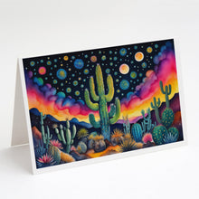 Load image into Gallery viewer, Queen of the Night Cactus in Color Greeting Cards -  Blank Note Cards – 8-Pack of Artist-Designed Cards with Envelopes