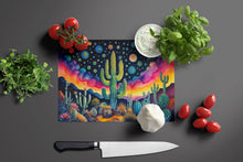Load image into Gallery viewer, Queen of the Night Cactus in Color Glass Cutting Boards – Durable, Decorative Kitchen Art Large
