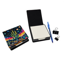 Load image into Gallery viewer, Queen of the Night Cactus in Color PU Leather Note Paper Holder